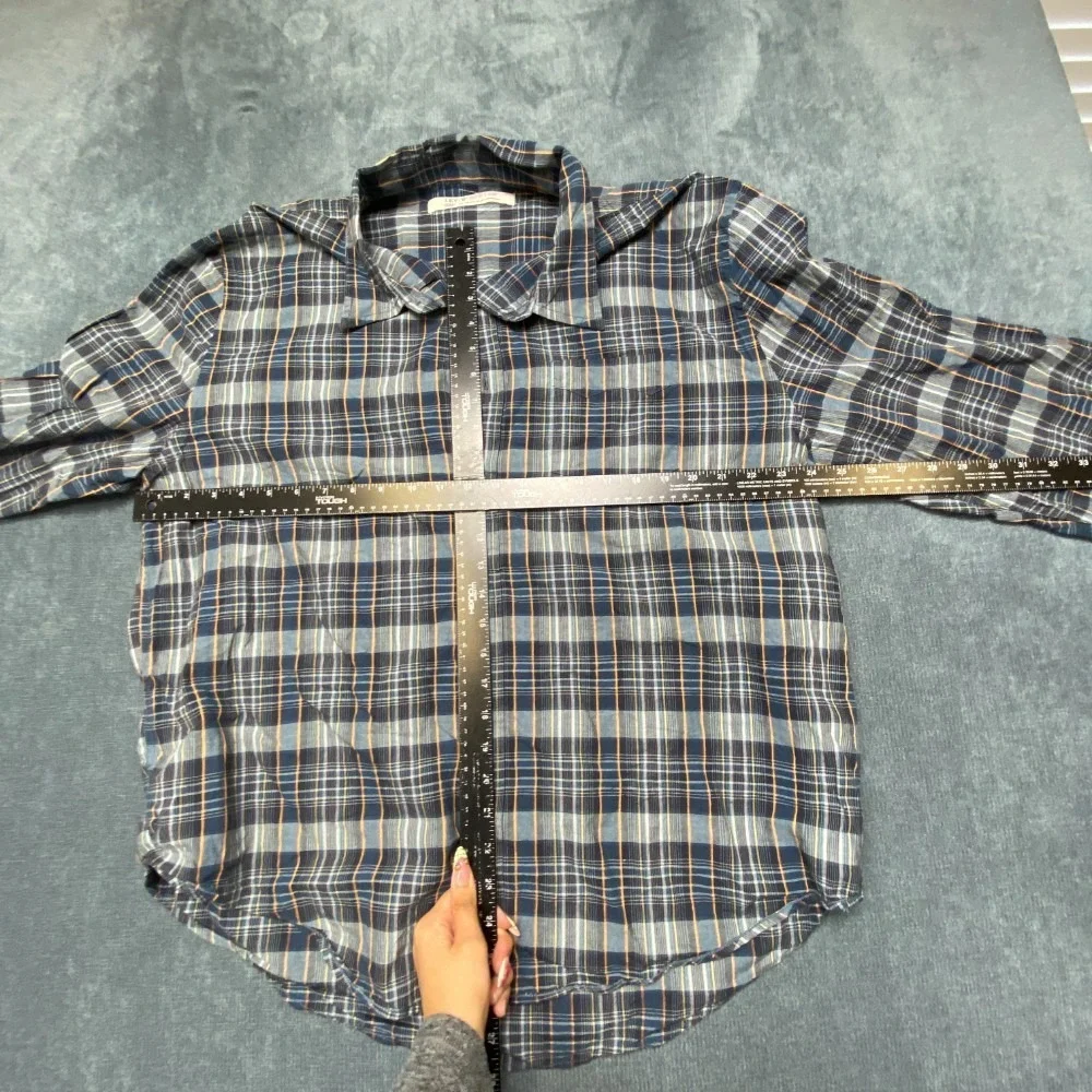 Vintage Levi's Red Tab Flannel Shirt Mens 2XL Multicolor Cotton Plaid Round Hem